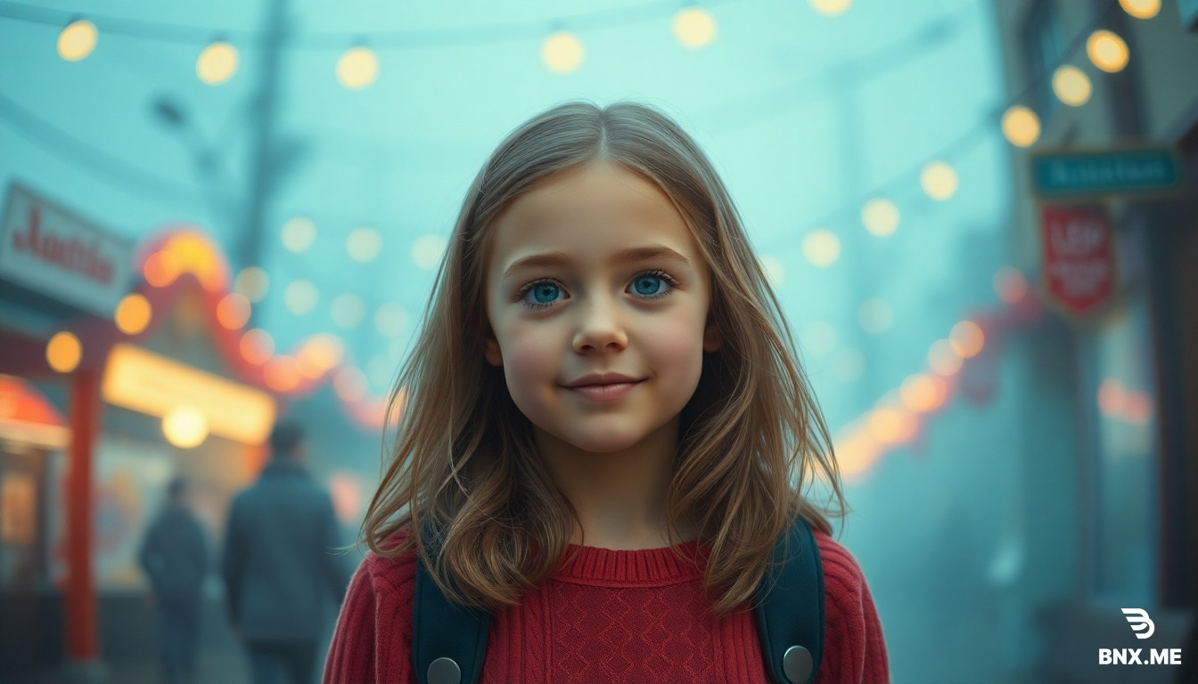 A slightly russian girl 5 year