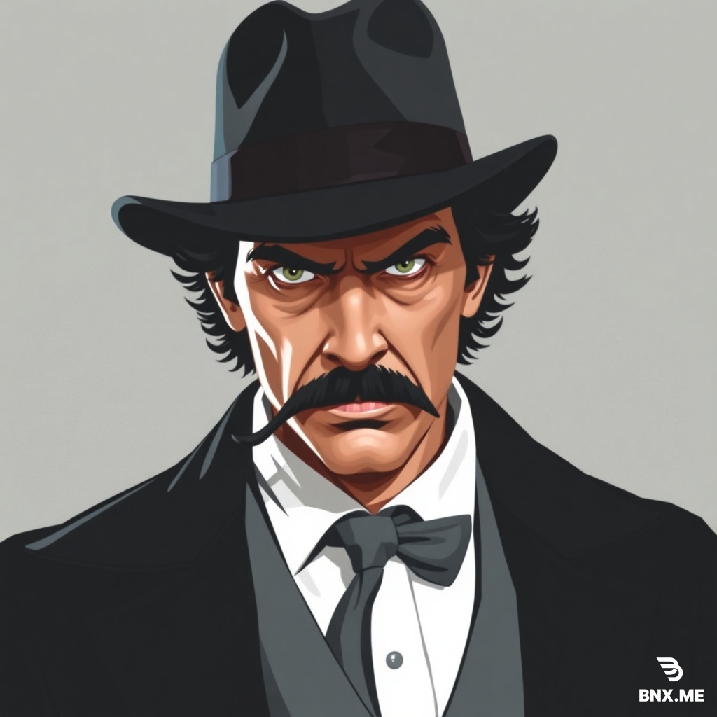 un zorro con un estilo de sherlock holmes