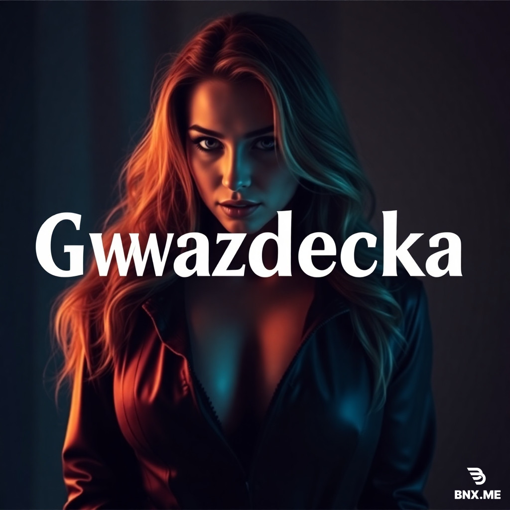Create a logo for an amateur porno film star nicknamed Gwiazdeczka