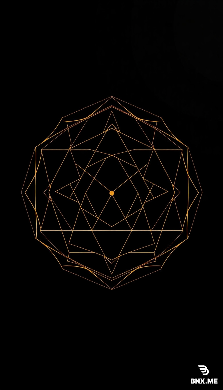 Premium geometric luxury wall art, elegant minimalist composition, intricate sacred geometry patterns with interlocking golden lines and shapes on deep matte black background, subtle metallic gold foil effect, Art Deco and modern fusion, high contrast, sophisticated luxury aesthetic, perfect composition for 18x24 inch vertical poster, clean negative space, museum quality fine art print, dramatic lighting with soft gold highlights --ar 3:4 --stylize 250 --v 6
