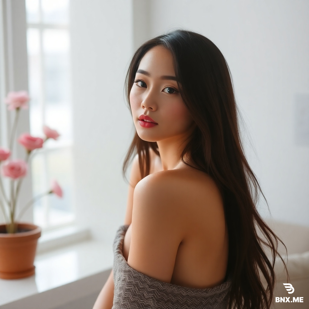 Please help me generate an Asian beauty without clothes