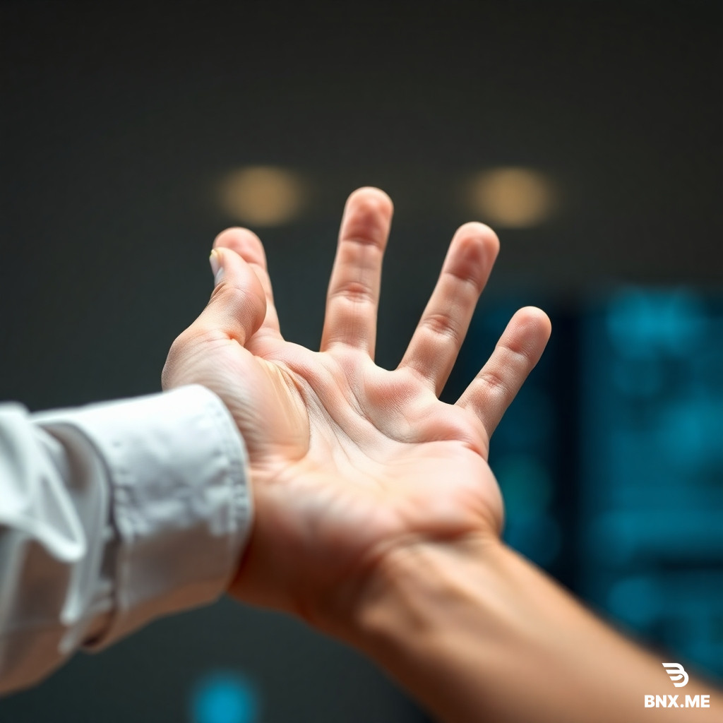 make a hand tuch the air and access network