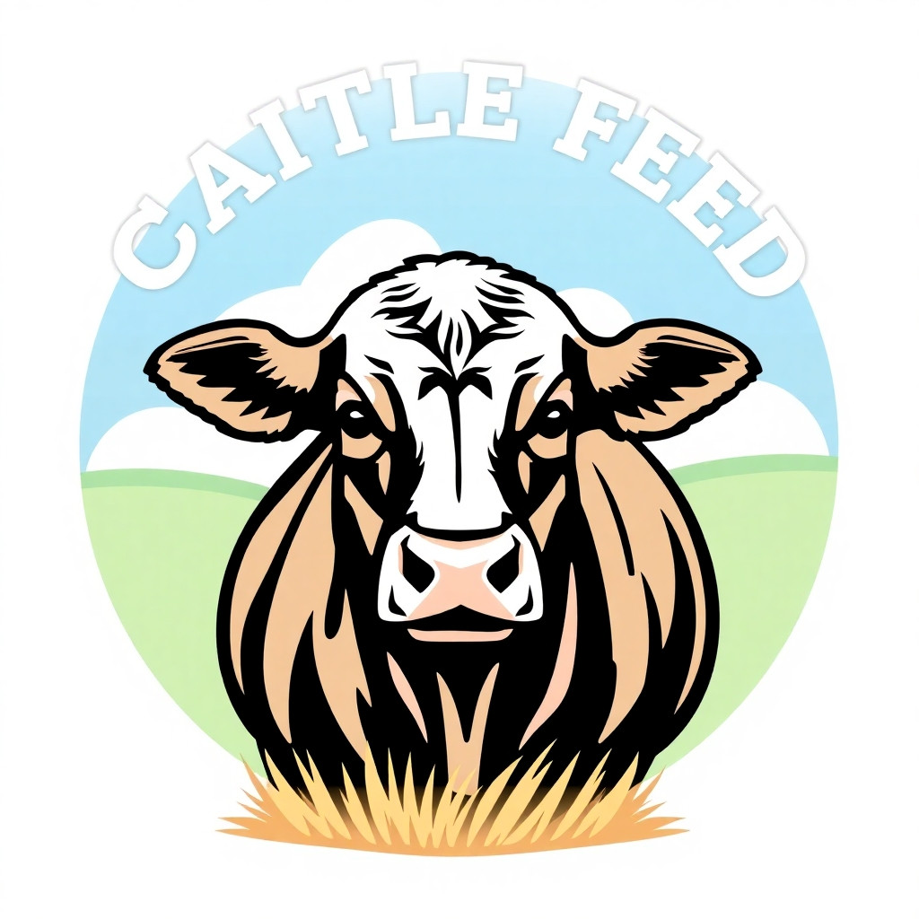 generate a image logo for a cattle feed company
