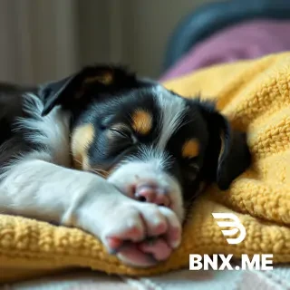 A picture of my sleeping puppy waking up