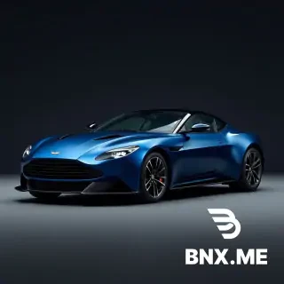 create a hyperrealistic aston martin vantage  2025 in dark blue matt