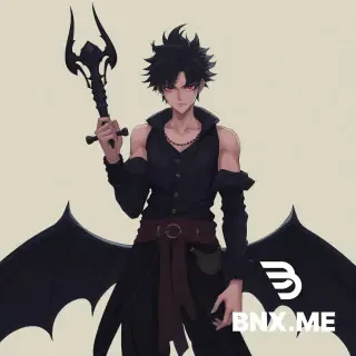 Dark fantasy anime boy