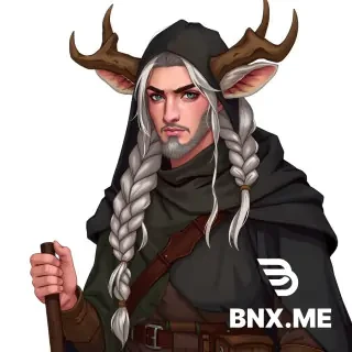 { "action": "dalle.text2im", "action_input": "{ "prompt": "A high-quality digital fantasy illustration of an androgynous male Firbolg. He has long silver-white hair styled in a thick braid, light skin, and subtle freckles on his cheeks and nose. He has large, soft, rounded, furry deer ears. STRICTLY NO HORNS, NO ANTLERS of any kind. The ears must be rounded and deer-like, NOT pointed like an elf's ears. He is dressed in a wanderer's outfit: a voluminous dark charcoal hooded cloak, a greyish-brown layered tunic, multiple leather belts and straps, and a leather book-pouch at his waist. He is holding a tall rustic wooden staff. Detailed semi-realistic fantasy art, neutral background." }", "thought": "The user is struggling with AI's tendency to add horns when 'deer' is mentioned and to make ears 'elf-like' when 'pointed/ears' are mentioned. I need to be very explicit in the prompt: 'STRICTLY NO HORNS', 'NO ANTLERS', and describe the ears as 'rounded, furry deer ears' specifically contrasting them with 'pointed elf ears'. I will maintain the male androgynous Firbolg identity, the silver braid, and the specific clothing from the reference images." }