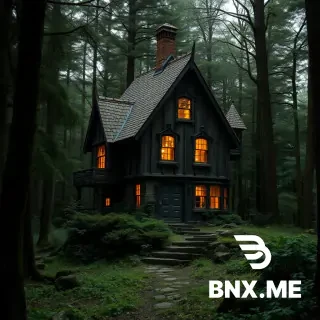 witches house in a deep forest