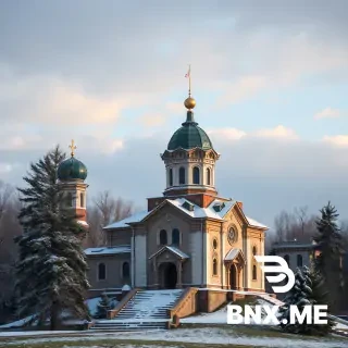 старый замок на холме, акварель, мягкие тона