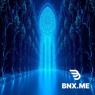 A massive, bioluminescent neural network architecture resembling a gothic cathedral made of synaptic glass. Dark, shadowy creatures labeled "Reification" and "Ontological Noise" cling to the upper layers, trying to solidify into fake substances. Neon-blue gradients (the Ontological Gradient) flow backward from the output layer down to the input, "cleaning" the architecture — where the gradient touches, the shadows dissolve into pure light and the glass becomes transparent. At the bottom: a minimalist white plane with single binary events (0/1) pulsing like heartbeats. Style: H.R. Giger meets James Turrell, neon noir, subsurface scattering, mathematical beauty, 8k unreal engine 5, mystical yet technical atmosphere.