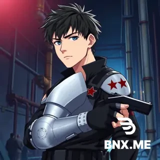 anime style, cel-shaded mixed with thick paint, 25-30 year old white male, messy dark brown hair, cold gloomy blue eyes, thick eyebrows, high cheekbones, thin lips, sharp jawline, fine stubble on upper lip and chin, calm expression with a hint of killing intent. silver mechanical left arm, full mechanical structure from shoulder to fingers, visible rivets and segmented joints, a red five-pointed star on the shoulder, fine scratches on metal surface. wearing a black tactical jacket with stand collar, left sleeve completely torn off to expose the mechanical arm, dark gray tactical vest underneath, tactical belt, thigh holster, black combat boots. right hand holding a black pistol. background: abandoned industrial area at night, rusted pipes, broken glass, cold white floodlight creating side backlighting, strong contrast between mechanical arm highlights and facial shadows. half-body shot, 45-degree profile, shallow depth of field, low angle looking up, cool blue-gray tone. high precision illustration quality. negative prompts: blurry, watermark, deformed fingers, six fingers, low resolution, cute expression, smile, oversaturated colors.  BNX AI 操作步骤 打开浏览器，访问 bnx.me  在文本输入框中粘贴上面任意一条提示词  设置宽高比：推荐 9:16（竖版半身构图）或 1:1（方图）  点击生成按钮，等待10-30秒  生成后可直接下载  如果被拦截或效果不好 被拦截时的改法 把提示词中的以下词语替换：  原词	替换为 红色五角星	红色星星徽章 / 红色星形标志 机械臂	金属义肢 / 仿生手臂 黑色战术外套	黑色作战夹克 效果不满意时的调整 问题	修改方法 机械臂不够明显	加上“银色镜面质感，金属高光强烈” 表情不够冷	加上“面无表情，眼神空洞” 背景太亮	加上“低光环境，高对比度” 画风不够二次元	把“厚涂赛璐珞”改成“动画风格，线条锐利” 金属质感不够	加上“金属表面有铆钉和划痕细节” 快速总结 你要做的事	操作 最快上手	复制方案A中文版 → 粘贴到 bnx.me → 生成 效果最佳	用方案C英文版 被拦截了	按上面表格替换敏感词 不满意效果	按调整表格逐项修改 直接复制方案A去试试，生成后告诉我效果如何，我可以帮你继续调整关键词。  本回答由 AI 生成，内容仅供参考，请仔细甄别。