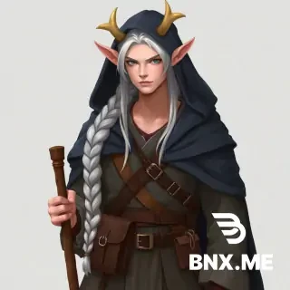 { "action": "dalle.text2im", "action_input": "{ "prompt": "A high-quality digital fantasy illustration of a male Firbolg character with an androgynous, feminine appearance. He has long silver-white hair styled in a thick braid and large, softly rounded ears similar to a deer's ears. He has light skin with subtle freckles on his cheeks and nose. He is dressed in a wanderer's outfit: a voluminous dark charcoal hooded cloak draped over his shoulders, a greyish-brown layered tunic underneath, multiple leather belts and straps across his torso, and a leather book-pouch hanging at his waist. He is holding a tall rustic wooden staff. Detailed semi-realistic fantasy art, focused on the character, neutral background." }", "thought": "The user provided crucial updates: the character is a Firbolg, not an elf. The ears should be deer-like, and the character is a man with a feminine/androgynous appearance. I need to adjust the previous prompt to reflect the Firbolg race, deer ears, and male (but feminine) gender, while keeping the silver hair, braid, freckles, and the specific outfit from the second image." }