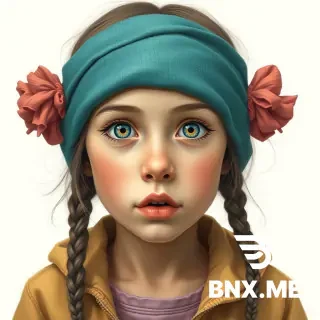 Girl with big nose