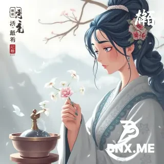 手绘插画，仿古宣纸底纹，水墨淡彩，岩彩质感，古朴典雅，留白构图，细腻手绘笔触。 画面中央一个地质剖面图，7层灰色地层水平堆叠，从上到下由浅灰渐变到深灰。 层与层之间用淡墨手绘线条分隔。 地层内部隐约可见碎陶片和古瓦当的淡墨剪影。 整体色调沉静素雅，无文字。