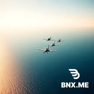 Cinematic wide shot, five vintage 1940s Grumman TBF Avenger torpedo bomber planes flying in perfect V formation over an endless calm blue ocean, clear cloudless sky, bright golden afternoon sunlight reflecting on the water surface, peaceful atmosphere, photorealistic, 8k, documentary style --ar 16:9