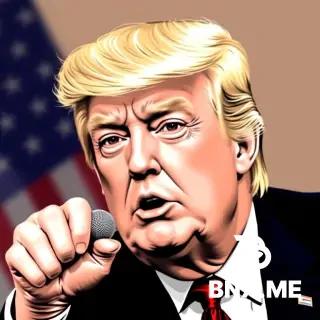 trump in the style of vangough