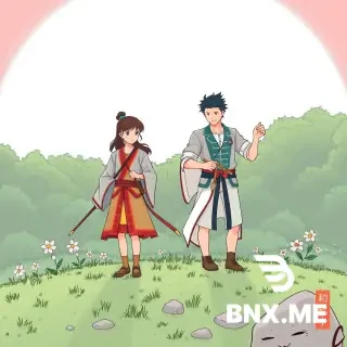 黑色小狗 IP 形象、平面矢量风格,手绘漫画风格