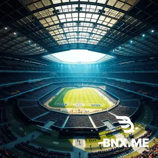 generate me a stadium with the shape of a hexagon like a bee hive