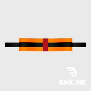 St George ribbon horizontal stripe, 1380x10 pixels wide format, orange and black striped ribbon, three black stripes two orange stripes, flat vector style, transparent background, sharp edges, PNG 1380 x 10 px