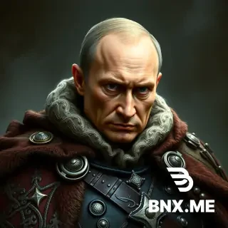 Vladimir Putin in 40k warhammer robe
