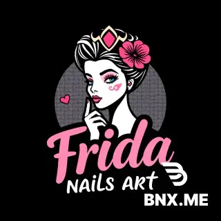 Genera un logo para “Frida nails art”