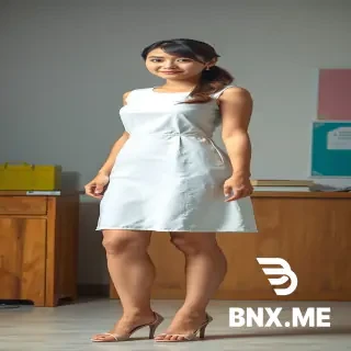 full body, 1 girl, 2 hands, 2 legs, white summer dress, beautiful brunette woman teacher