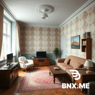 I want to generate Khrushchev-era apartment ready for 3d conversion aftwewards it means no backround