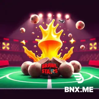 3D обложка для YouTube, стиль Brawl Stars. В центре взрывается золотой сундук, из него летят кубки и алмазы. Вокруг кеды Adidas и футбольные мячи. Тёмный фон с силуэтом геймера. Яркий оранжево-синий свет. Динамичный ракурс снизу. Без надписей. (Запрещено:текст,буквы,цифры,логотипы,водяных знаки)