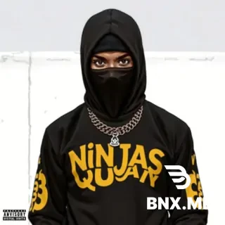A picture of a song cover (ninjas of Quan)add artist names(Melanin ace ft custo)it's a freestyle titles
