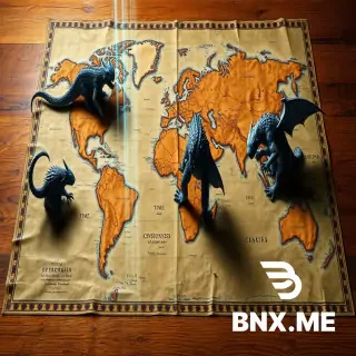 A Renaissance-style world map laid on a wooden table that is fragmenting into pixels. On the map, mythological creatures labeled "Time," "Consciousness," and "Gravity" appear as solid 3D monsters breaking through the paper, trying to become real. But a "Descent Algorithm" visualized as a vertical beam of scanner-light moves across the scene, deconstructing the monsters layer by layer: first they lose their color (interpretation layer), then their 3D volume becomes wireframe (model layer), then binary code (data layer), until they flatten into pure L0 events — just dots on the map. The table beneath reveals itself to be made of circuits. Style: glitch art meets classical oil painting, vaporwave aesthetics, anamorphic transformation, hyper-detailed texture work, cinematic depth of field, sense of epistemological cleansing.