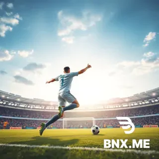 A hyper realistic photo of a soccer player scoring a penalty in a final of a tournament.