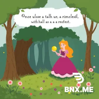 Once upon a time lived a selfish princess playing with a golden ball in a forest.