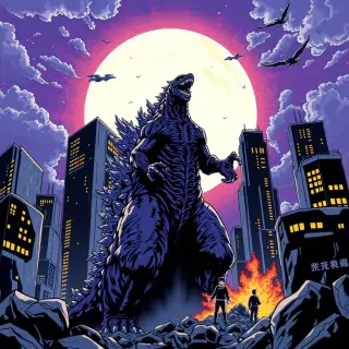 godzilla anime style