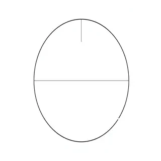 Circle diagram with labeled center, radius, and diameter, clean vector style, white background, educational math illustration for kids