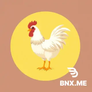 16-bit chicken, flat 2d artstyle