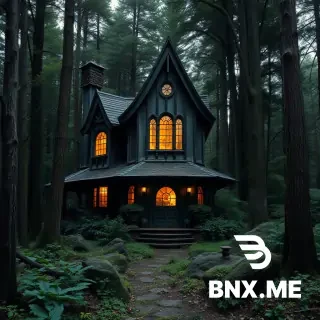 witches house in a deep forest
