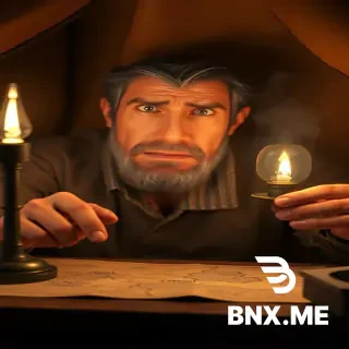 Visual Prompt: A close-up, dimly lit 3D scene inside a makeshift tent. An explorer’s face, illuminated by a flickering oil lamp, looks stressed and arrogant. He is pointing at a hand-drawn map on a wooden desk, trying to sketch a map of "Sheba’s Palace." Dust motes dance in the light. Gritty, moody, documentary style, cinematic depth of field.