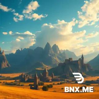 Epic fantasy landscape, before the meteorite. Golden plains, majestic human cities with white towers, dwarven mountain citadels carved into cliffs, harmonious world, peaceful atmosphere, bright blue sky with soft clouds, cinematic wide shot, hyperrealistic, 8k, fantasy art, golden hour lighting, in the style of John Howe and Alan Lee --ar 16:9