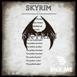 skyrim menu