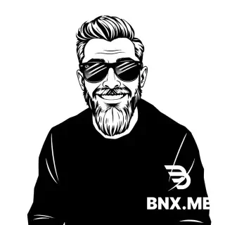 Stilizzata, bianco e nero, primo piano di un uomo sorridente, barba curata a punta, occhiali stile Ray-Ban (montatura sottile, lenti trasparenti, non da sole). Tratto minimale e pulito, linee nette, senza sfondo o sfondo neutro, illustrazione vettoriale, disegno in bianco e nero ad alto contrasto