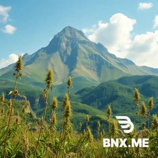 Give a picture that shows the edible weed as an unknown land and like the American continent discovered by Christopher Columbus