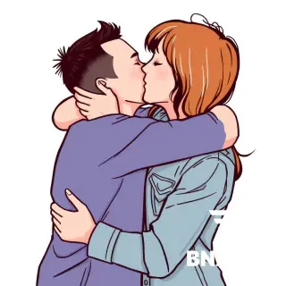 Image hug and kisss