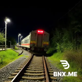 derailed train