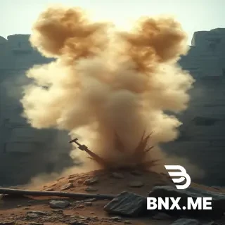 Visual Prompt:* A high-tension, cinematic action shot. A plume of dust and debris erupts from the base of a ancient stone wall—the aftermath of a dynamite charge. A silhouette of a man holding a detonator stands in the background. The stones look scarred and sad. Stark contrast between the ancient architecture and the destructive colonial tools. Photorealistic, dramatic smoke effects.