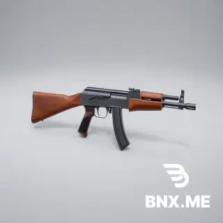 3D model AK-47 placed on a plain background. Bright model. This is a cool skin.
