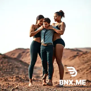 Long Prompt — تسلّمه لصديقتها بكل سهولة  Copy: Two towering, strong women stand side by side as the first one lifts the man effortlessly and passes him into the arms of her equally powerful friend. Their movements are smooth, coordinated, and show absolute mastery of strength. The transfer looks easy and controlled, as if the man weighs nothing.