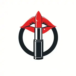 I want a image for a Instagram profile, its about politics, antifascism and related to the sexual workers, the logo could be lipsticking a red lips, and the lipstick its also in the shape of a bullet. aesthetic whitouth watermark
