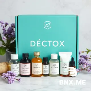 image pack of DÉTOX DIGITALE for a boutique called kit'box ou mots croisés, une huile essentielle, un minuteur de pause