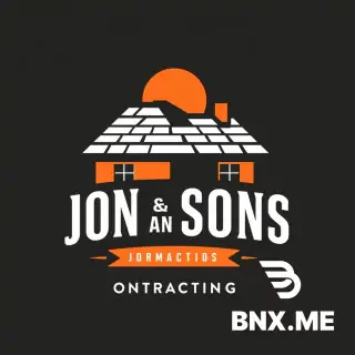 Create me a logo for a roofing company called Jon and sons contracting Ltd