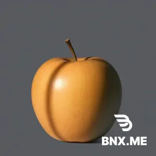 A gray shadow on the one apple